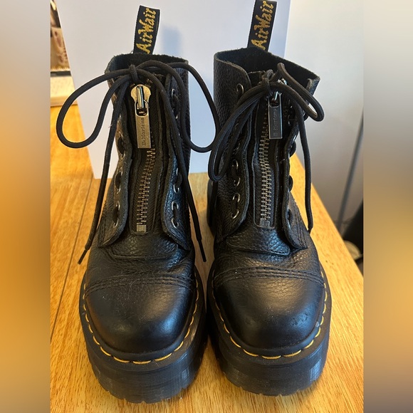 Dr. Martens Sinclair Milled Nappa Leather Platform Boots - Picture 2 of 11